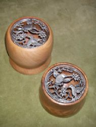 pewter topped bowls